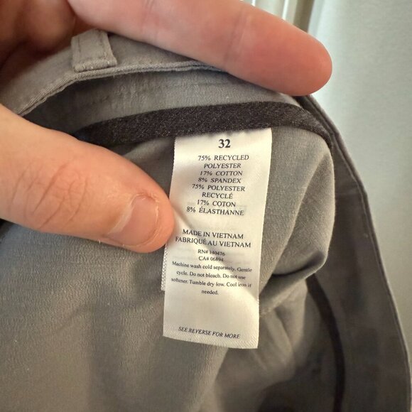 Faherty All Day Shorts Light Gray Size 32 - Picture 4 of 4